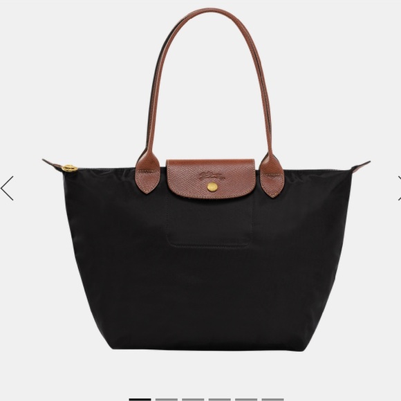 Longchamp Handbags - Longchamp Le Pliage Tote Bag Black and Brown